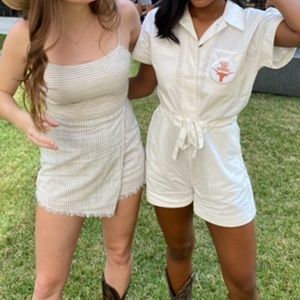 H&M White Romper/Jumpsuit